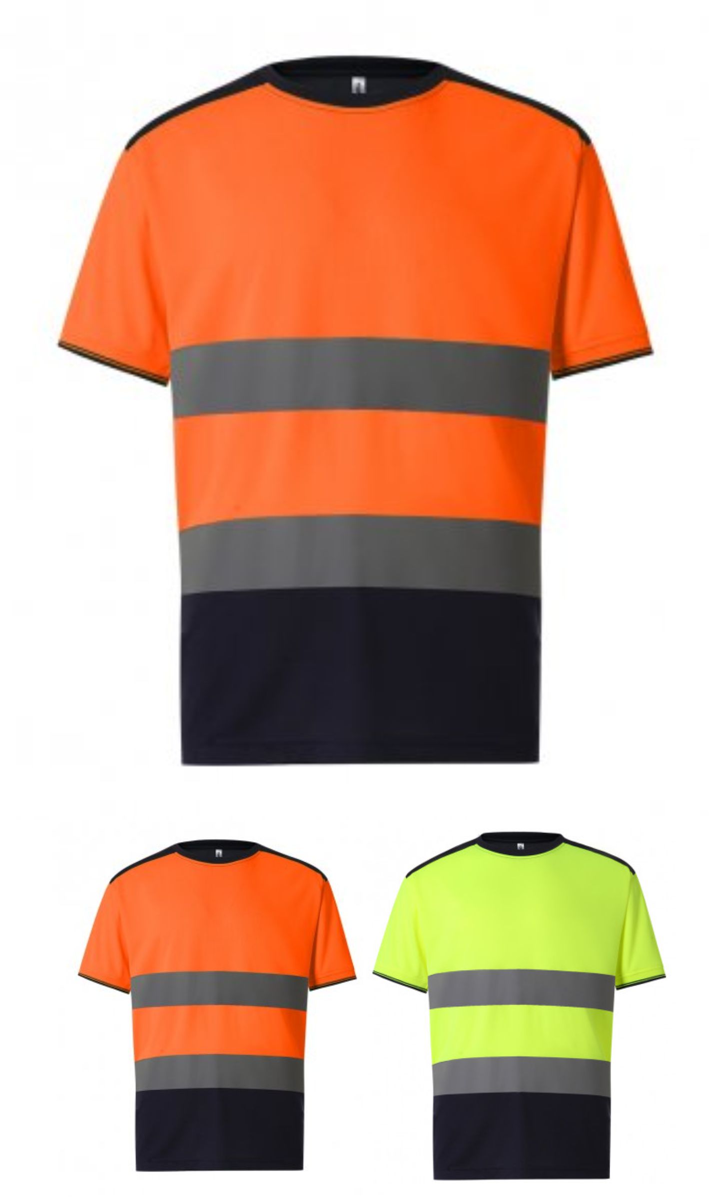 Yoko YK013 Hi Vis two tone Tee Shirt  Yoko YK013 Hi Vis two tone Tee Shirt